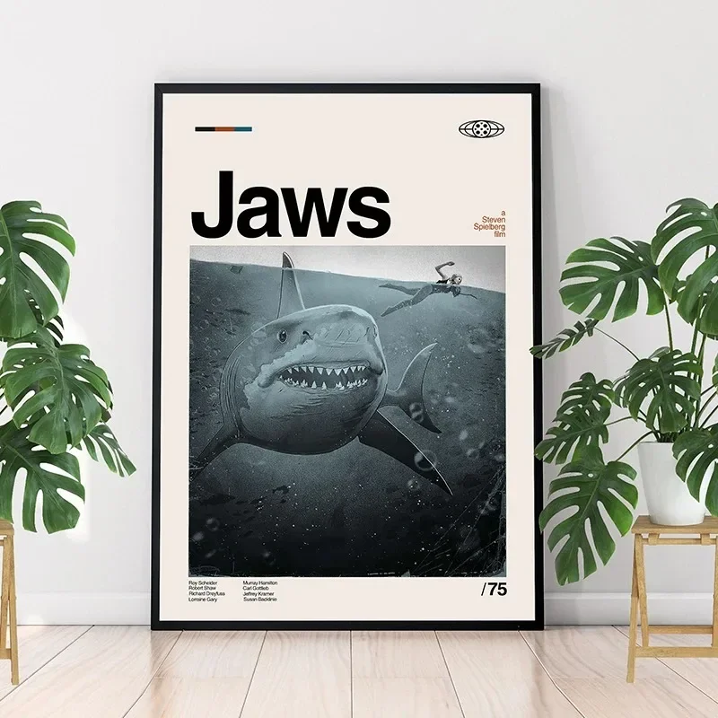 Home Cinema Interiors - Poster Film Rahang Seni Minimalis Steven