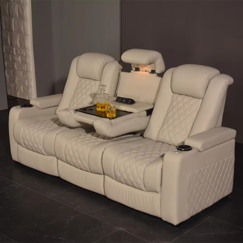 Home Cinema Interiors - Sofa bioskop elektrik 3 dudukan warna