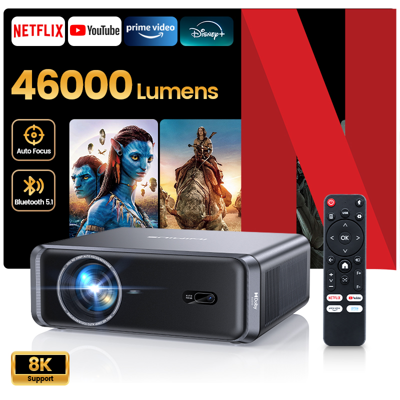 Netflix Home Cinema - Proyektor Android Wifi Laresar A1 4K