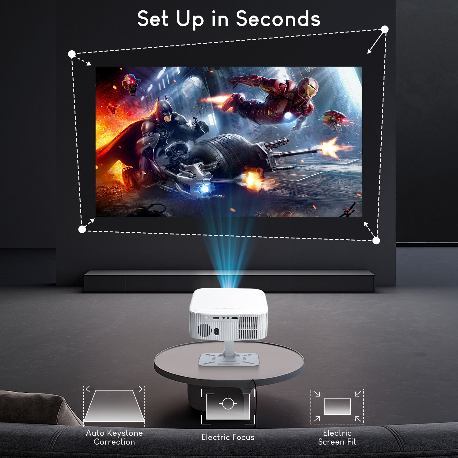 Proyektor Salange Netflix P92M - Netflix Home Cinema ulasan dan harga