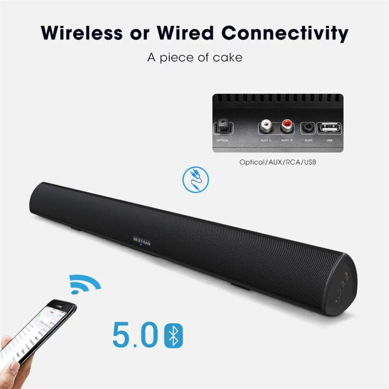 Soundbar TV Bertenaga 100W, Sp - Home Cinema Of Soundbar ulasan dan harga