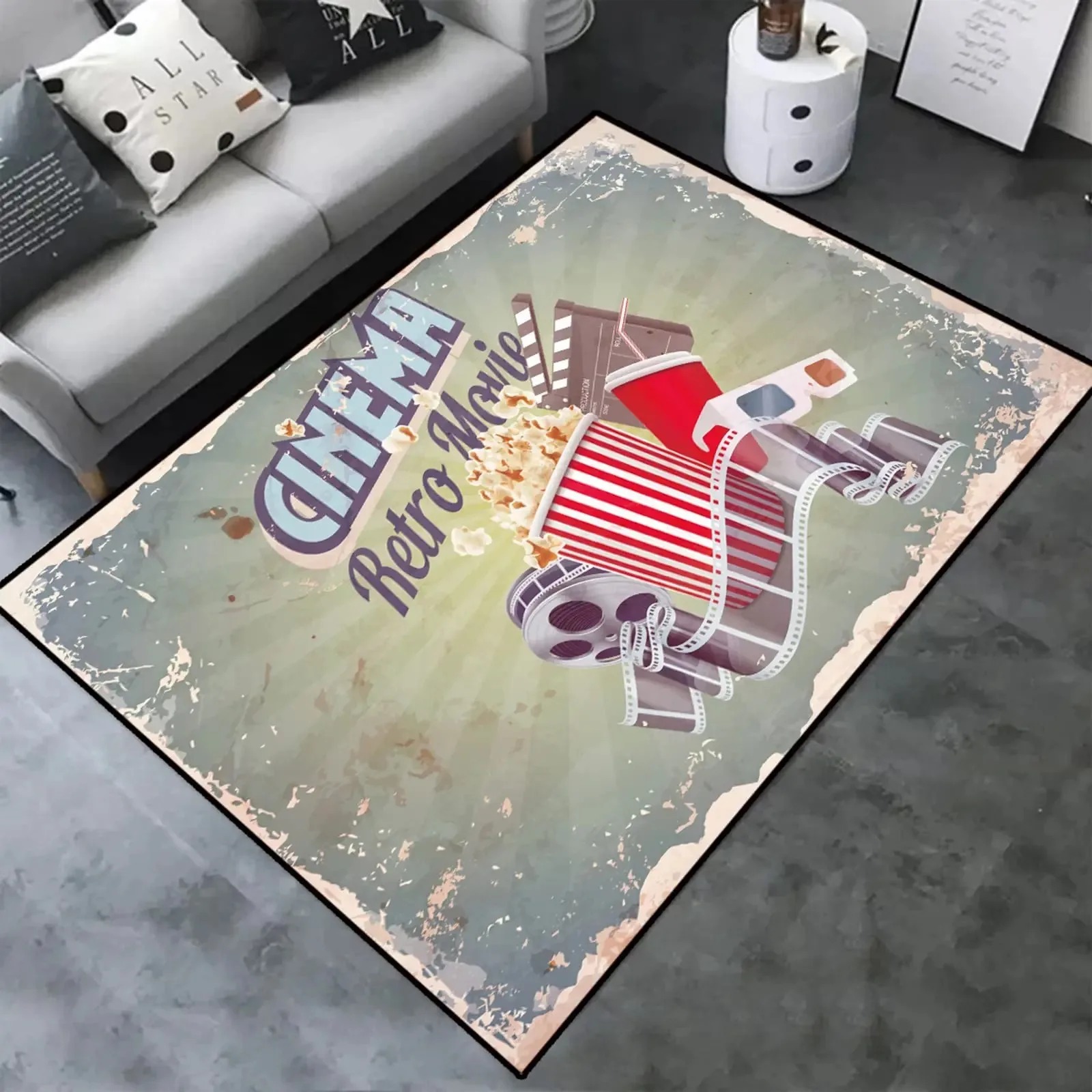 Karpet area bioskop retro, kar - Home Cinema Interiors ulasan dan harga