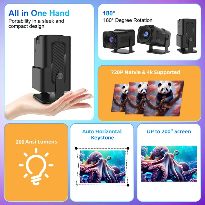 Proyektor Mini Berlisensi Netf - Netflix Home Cinema ulasan dan harga