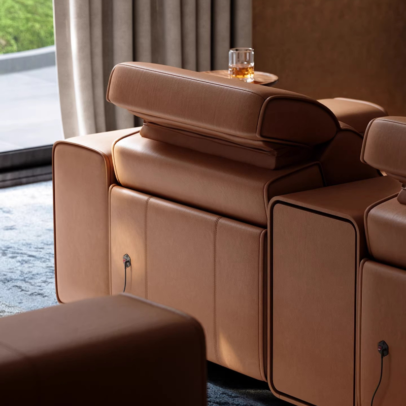 Kursi Sofa Elektrik Kulit Asli - Home Cinema Room Size ulasan dan harga