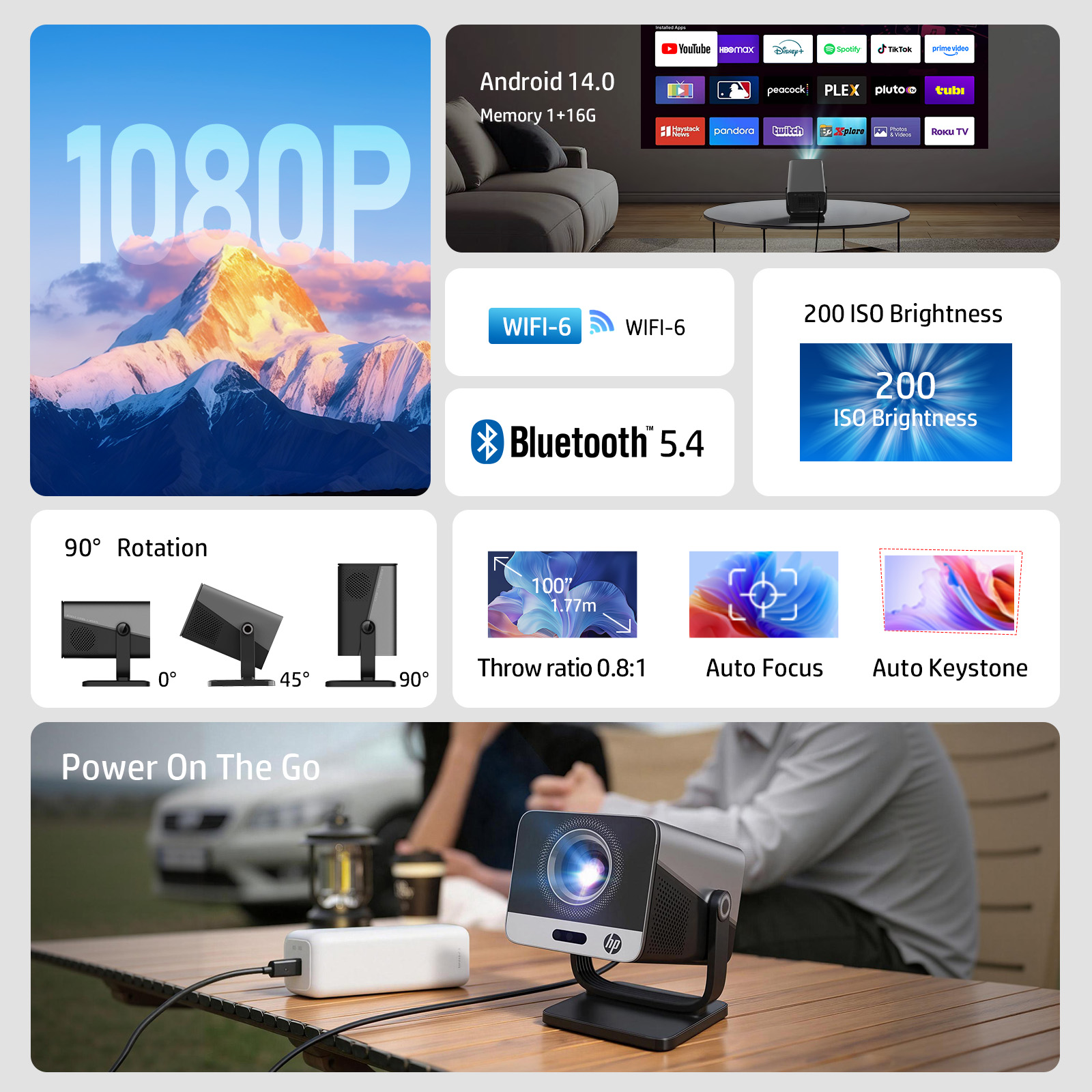 Proyektor HP MC475 Berlisensi  - Netflix Home Cinema ulasan dan harga