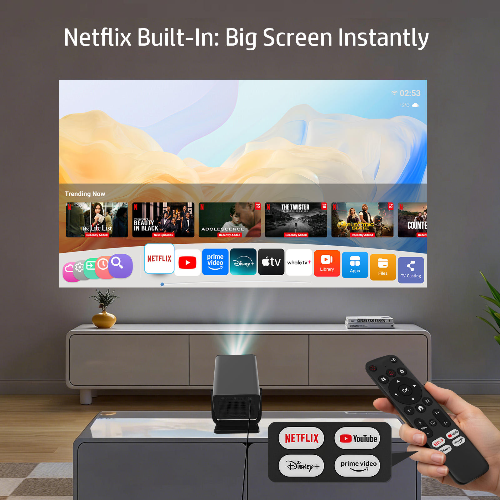 Proyektor HP MC475 Berlisensi  - Netflix Home Cinema ulasan dan harga